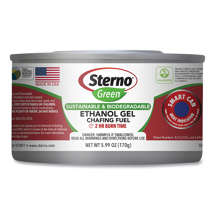 Sterno Ethanol Gel Chafing Fuel Can, 170g, 72/Carton (20612)