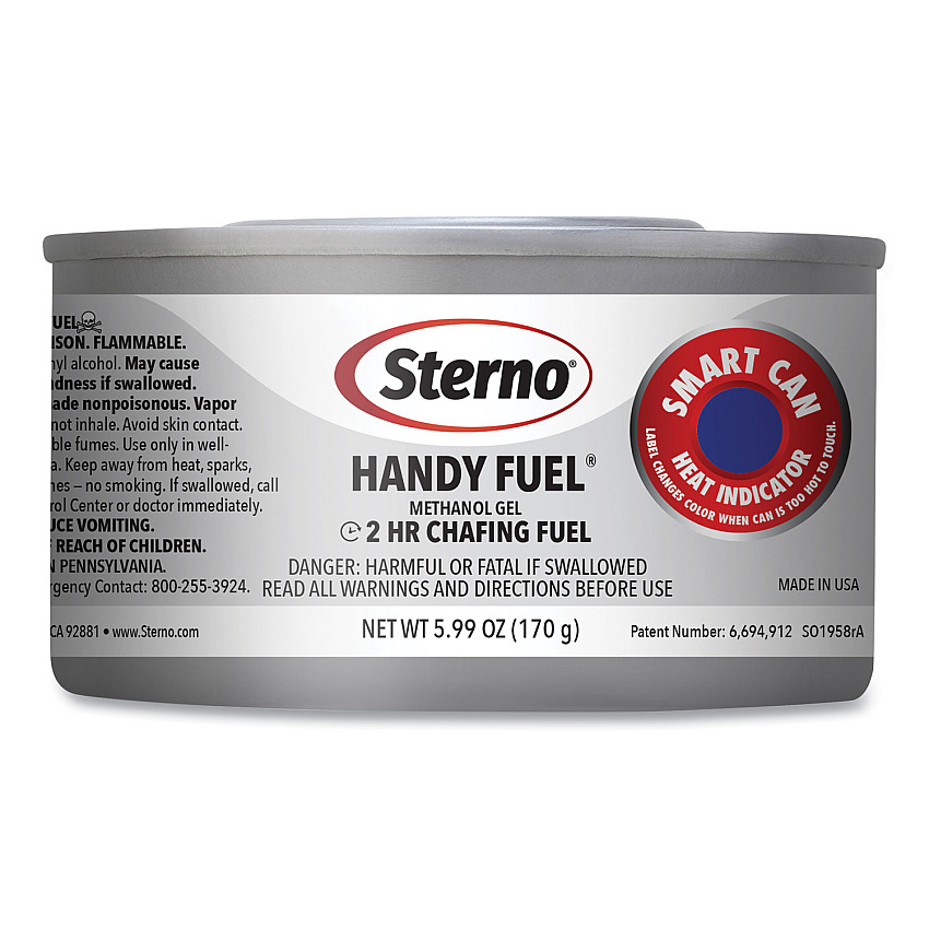 Sterno Handy Fuel Methanol Gel Chafing Fuel, 6.7 oz, Two-Hour Burn, 72/Carton (20660)