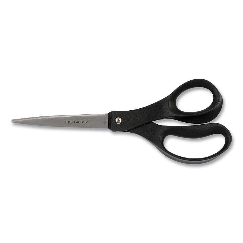 Fiskars Scissors, 10" Long, Straight Black Handle (1067259)