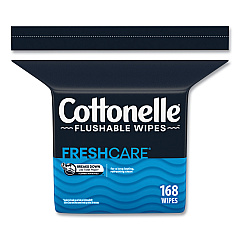 Cottonelle Fresh Care Flushable Cleansing Cloths, 5 x 7.25, White, 168/Pack (10358EA)