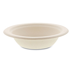 Boardwalk Bagasse PFAS-Free Dinnerware, Round Bowl, 12 oz, Tan, 1,000/Carton (BWKBOWL12NPFA)