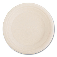 Boardwalk Bagasse PFAS-Free Dinnerware, Plate, 6" dia, Tan, 1,000/Carton (BWKPLATEWF6NPFA)