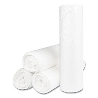 Inteplast Group High-Density Commercial Can Liners, 60 gal, 14 microns, 43" x 48", Natural, 200/Carton (S434814N)