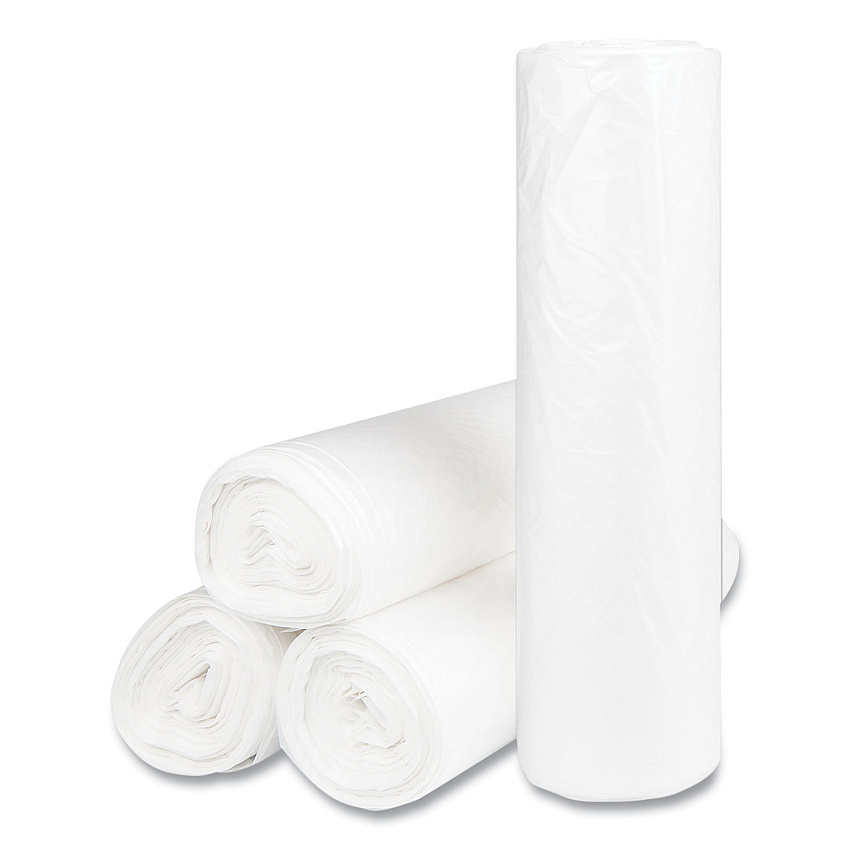 Inteplast Group High-Density Commercial Can Liners, 60 gal, 14 microns, 43" x 48", Natural, 200/Carton (S434814N)