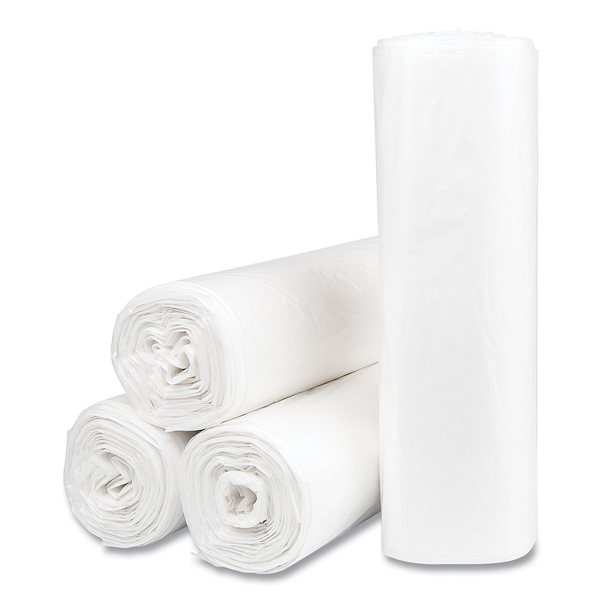 Inteplast Group High-Density Commercial Can Liners Value Pack, 30 gal, 9 microns, 30" x 36", Natural, 500/Carton (VALH3037N10)