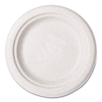 Vegware Nourish Molded Fiber Tableware, Compostable, Plate, 6", White, 1,000/Carton (WH06)
