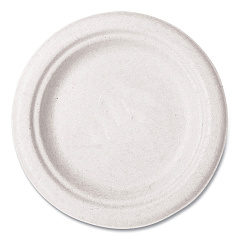 Vegware Nourish Molded Fiber Tableware, Compostable, Plate, 6", White, 1,000/Carton (WH06)