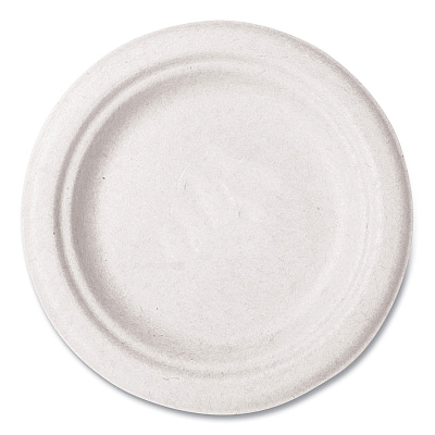Vegware Nourish Molded Fiber Tableware, Compostable, Plate, 6", White, 1,000/Carton (WH06)