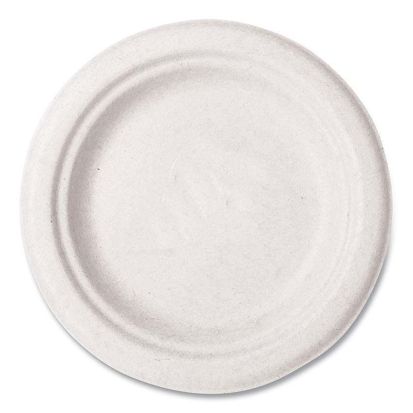 Vegware Nourish Molded Fiber Tableware, Compostable, Plate, 6", White, 1,000/Carton (WH06)