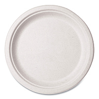 Vegware Nourish Molded Fiber Tableware, Compostable, Plate, 10" Diameter, White, 500/Carton (WH10)