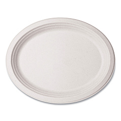 Vegware Nourish Molded Fiber Tableware, Compostable, Platter, 8 x 10 x 1, White, 500/Carton (WH710)
