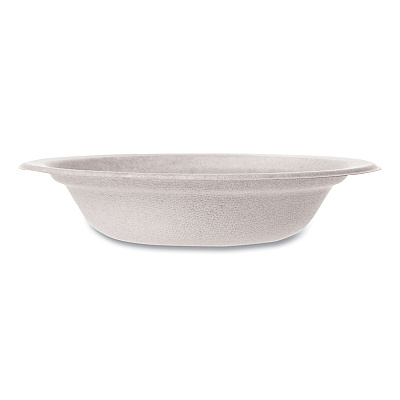 Vegware Nourish Molded Fiber Tableware, Compostable, Bowl, 12 oz, White, 1,000/Carton (WH12B)