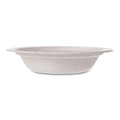 Vegware Molded Fiber Tableware, Compostable, Bowl, 12 oz, White, 1,000/Carton (WHBRG12B)