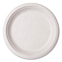 Vegware Nourish Molded Fiber Tableware, Compostable, Plate, 9" Diameter, White, 500/Carton (WH09)