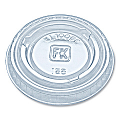 Fabri-Kal Portion Cup Lids, Fits 0.75 oz to 1 oz Portion Cups, Clear, 2,500/Carton (XL100PC)