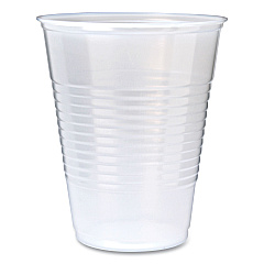 Fabri-Kal RK Ribbed Cold Drink Cups, 9 oz, Clear, 100/Sleeve, 25 Sleeves/Carton (RK9)