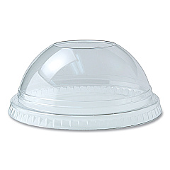 Fabri-Kal Kal-Clear/Nexclear Drink Cup Lids, Dome Lid with 1" Hole, Fits 12 to 20 oz Cold Cups, Clear, 1,000/Carton (DLKC1220)