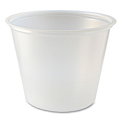 Fabri-Kal Portion Cups, 5.5 oz, Translucent, 125/Sleeve, 20 Sleeve/Carton (PC550)