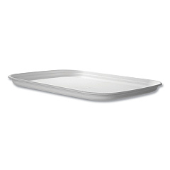 Eco-Products Regalia Renewable and Compostable Sugarcane Tray, 13 x 17 x 1.3, White, 100/Carton (EPSCTR1317)