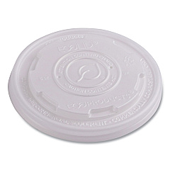 Eco-Products World Art PLA-Laminated Soup Container Lids, Fits 8 oz Sizes, Translucent, 50/Pack, 20 Packs/Carton (EPECOLIDSPS)