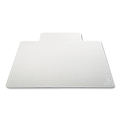 Deflecto DuraMat Moderate Use Chair Mat for Low Pile Carpeting, Lipped, 45 x 53, Clear, 50/Pallet (CM13233B50)