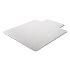 Deflecto DuraMat Moderate Use Chair Mat for Low Pile Carpeting, Lipped, 45 x 53, Clear, 25/Pallet (CM13233B25)