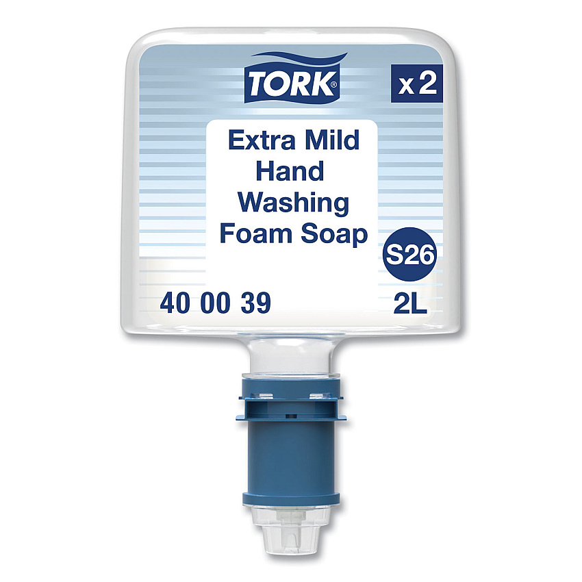 Tork Mild Foam Soap S26, Unscented, 2 L Bottle, 2/Pack (400039)