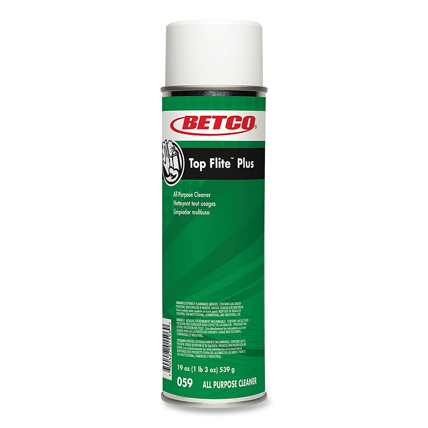 Betco Top Flite Plus All-Purpose Cleaner, 19 oz Aerosol Can, 12/Carton (0592300)