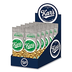 Kar's Peanuts, Salted, 2.5 oz Packet, 12/Box (SN08237)