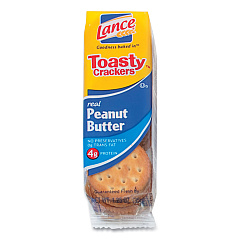 Lance Toasty Crackers, Peanut Butter, 1.25 oz Packet, 24/Box (SN40654)