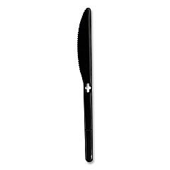 Knife WeGo Polystyrene, Knife, Black, 1000/Carton (54101102)