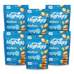 HighKey Vanilla Wafer, Vanilla, 2 oz Packet, 6/Carton (60000272)