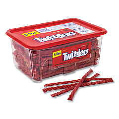 Twizzlers Strawberry Twists, Strawberry, 5 lb Tub (22002005)