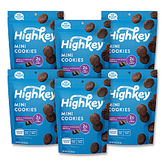 HighKey Double Chocolate Brownie Cookies, 0.75 oz Packet, 6/Carton (60000273)