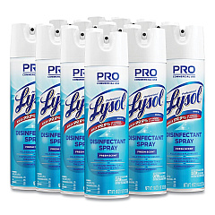 Professional LYSOL Brand Disinfectant Spray, Fresh Scent, 19 oz Aerosol Spray, 12/Carton (04675CT)