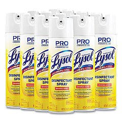 Professional LYSOL Brand Disinfectant Spray, Original Scent, 19 oz Aerosol Spray, 12/Carton (04650CT)