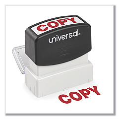 Universal Message Stamp, COPY, Pre-Inked One-Color, Red (UNV10048)