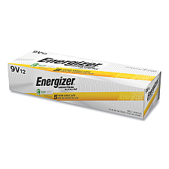Energizer Industrial Alkaline 9V Batteries, 12/Box (EN22)