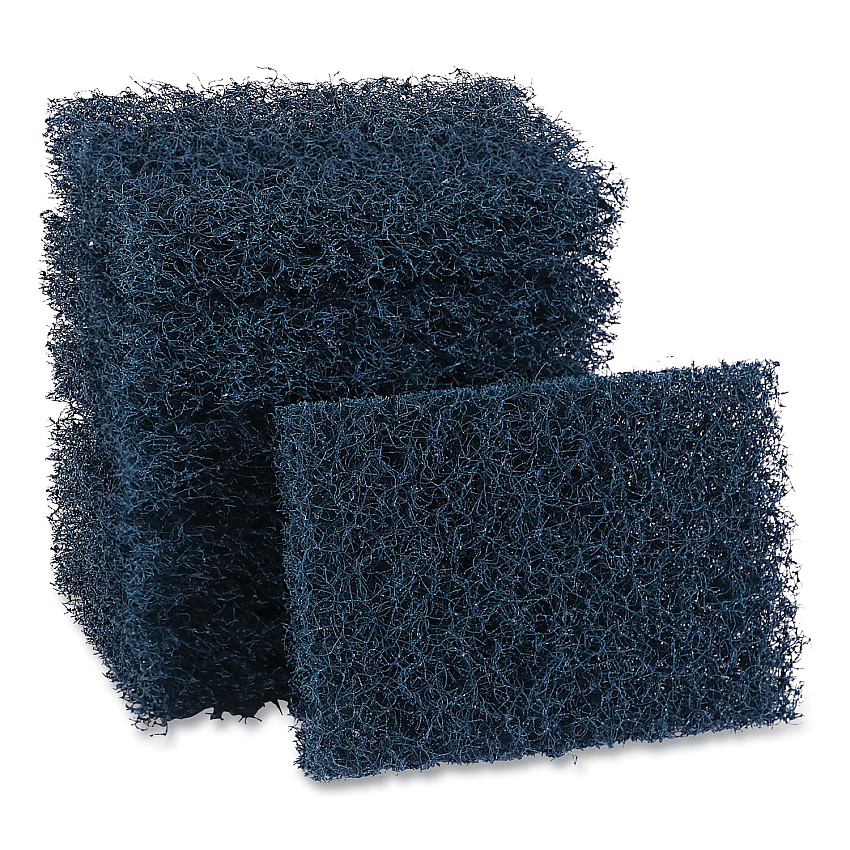 Boardwalk Extra Heavy-Duty Scour Pad, 3.5 x 5, Dark Blue, 20/Carton (BWK188)
