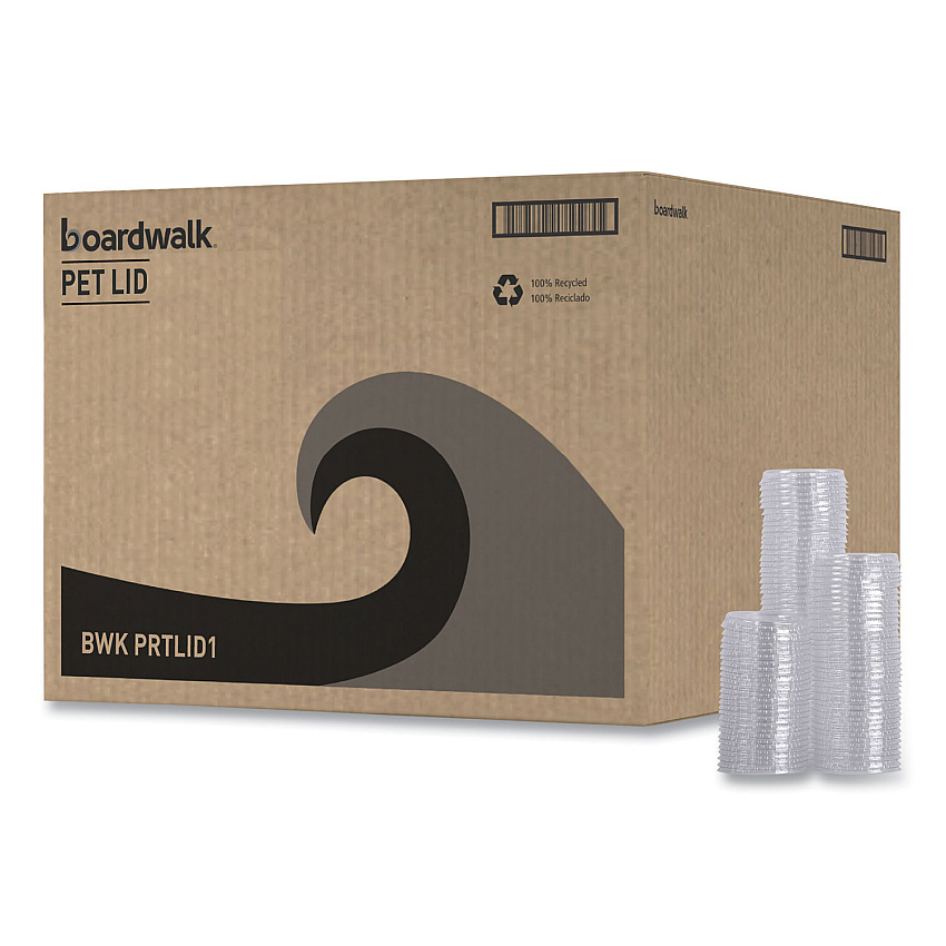 Boardwalk Souffle/Portion Cup Lids, Fits 1 oz Portion Cups, Clear, 2,500/Carton (BWKPRTLID1)
