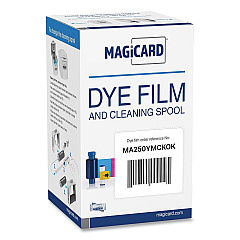Magicard YMCKOK Color Ribbon, Black/Cyan/Magenta/Yellow (MA250YMCKOK)