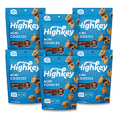 HighKey Chocolate Chip Cookies, 2 oz, Bag, 6/Carton (60000270)