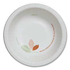 SOLO Bare Eco-Forward Paper Dinnerware Perfect Pak, ProPlanet Seal, Bowl, 12 oz, White/Green, 500/Carton (OFHW12RJ7234)