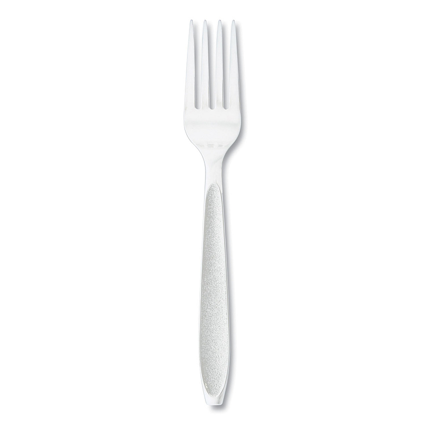 SOLO Impress Heavyweight Full-Length Polystyrene Cutlery, Fork, White, 100/Box, 10 Boxes/Carton (HSWFX0007)