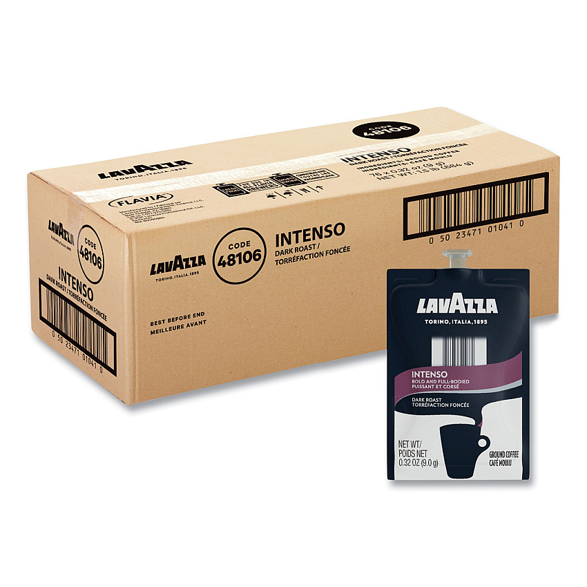 Flavia Intenso Coffee Freshpack, Intenso, 0.32 oz Pouch, 76/Carton (48106)