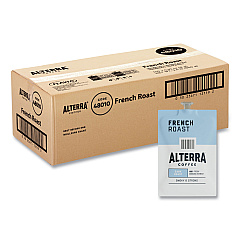 Flavia Alterra French Roast Coffee Freshpack, French Roast, 0.32 oz Pouch, 100/Carton (48010)