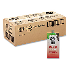 Flavia The Bright Tea Co. Unsweetened Iced Black Tea Freshpack, Unsweetened Iced Black, 0.12 oz Pouch, 100/Carton (48047)