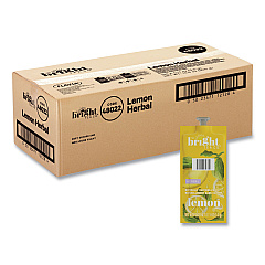 Flavia The Bright Tea Co. Lemon Herbal Tea Freshpack, Lemon, 0.11 oz Pouch, 100/Carton (48022)