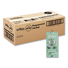 Flavia The Bright Tea Co. Peppermint Herbal Tea Freshpack, Peppermint, 0.07 oz Pouch, 100/Carton (48025)