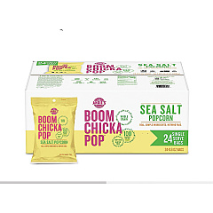 ANGIES BOOMCHICKAPOP BOOMCHICKAPOP Popcorn, 0.6 oz Bag, 24 Bags/Carton (SN01027)